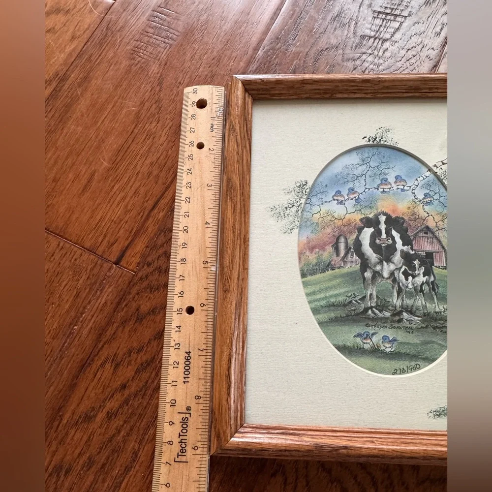 Kendra‎ Schwabel signed 1993 Watercolor Print